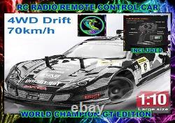 110 Scale Rc Radio/remote Control Drift Car 70kmh 2.4g World Gt Edition