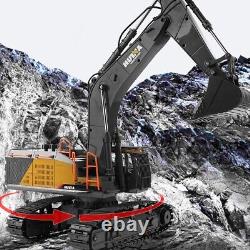 114 Huina 1592 RC Excavator Digger 2.4G 22CH with Diecast Metal Cab and Bucket