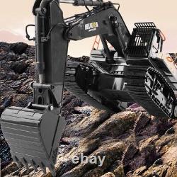 114 Huina 1592 RC Excavator Digger 2.4G 22CH with Diecast Metal Cab and Bucket