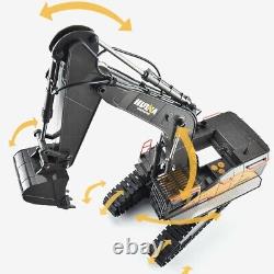 114 Huina 1592 RC Excavator Digger 2.4G 22CH with Diecast Metal Cab and Bucket