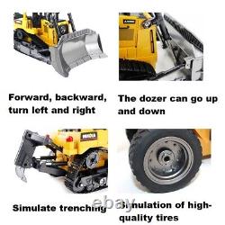 116 2.4G 9CH Remote Control Bulldozer Construction Vehicle Heavy Loader RC Toy