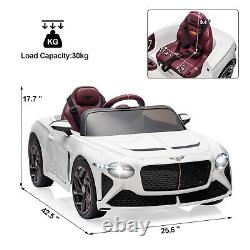 12V Electric Child Toy Car Kids Ride on Car Remote Control LED MP3 Bentley Style