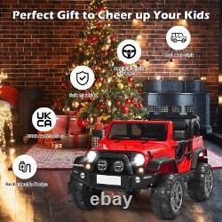 12V Kids Electric Ride On Car 2-Seater Battery Powered Truck 2.4G Remote Control