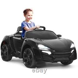 12V Kids Electric Ride On Car Battery Powered Vehicle Remote Control LED Lights