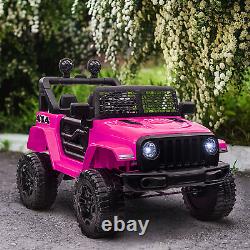 12V Kids Electric Ride On Car Truck Toy SUV With Remote Control for 3-6 Yrs Pink
