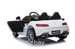 12v Mercedes Gt R Two Seater Kids Electric Ride On Car + Parental Remote Control