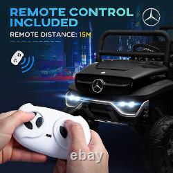 12v Remote Control Kids' Electric Ride-On Car Stylish Black Edition