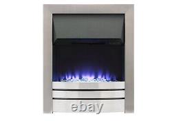 16 Electric Fire Insert Brushed Steel Remote Control PD