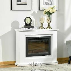 1kWith2kW Electric Fireplace Suite with LED Flame Effect Remote Control 7-Day Timer