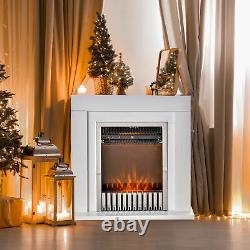 1kWith2kW Electric Fireplace Suite with Remote Control Flame Effect 7-Day Timer