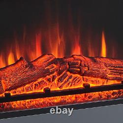 2000W Electric Fireplace Suite with Remote Control LED Flame Effect 7-Day Timer