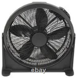 20 High Velocity Fan with Remote Control, Black EH1681
