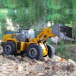 22 Channel Remote Control Car 1/14 Metal RC Bulldozer Heavy Construction Vehicle