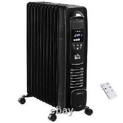 2720W Digital Oil Filled Radiator Portable Electric Heater with LED Display