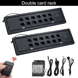 2X EU Standard Electric Stealth License Plate Flipper Frame With Remote Control