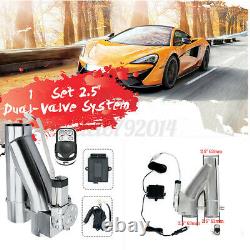 2.5''Electric Dual-Valve Exhaust E-Cut Out Y Pipe Downpipe System Remote Control
