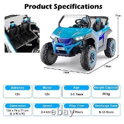 2-Seater Kids Ride on UTV Children 12V Battery Electric Car with Remote Control