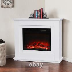 30 Electric Fireplace Suite with Remote Control LED Log Flame Effect LCD Display