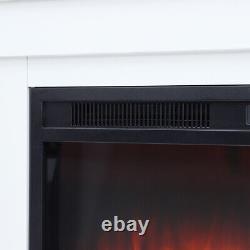 30 Electric Fireplace Suite with Remote Control LED Log Flame Effect LCD Display