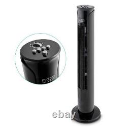 32 Oscillating Tower Fan 45W Slim Cooling 3 Speed Free Standing Timer 90 Degree