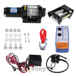 4000 Lb Electric Winch 12V ATV Towing Truck Trailer Boat 2 Ton WithRemote Control
