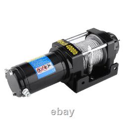 4000 Lb Electric Winch 12V ATV Towing Truck Trailer Boat 2 Ton WithRemote Control