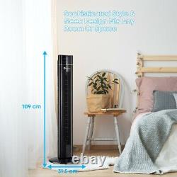 43-inch Cooling Tower Fan with Oscillating Air Purifier Aroma Function PureMate