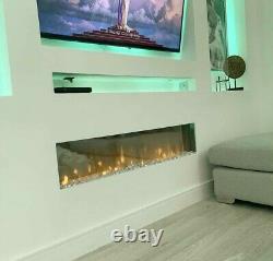 50 60 72 Inch Led Uhd Panoramic New Landscape No Border Inset Electric Fire 2022