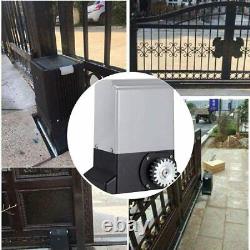 800KG Electric Sliding Automatic Gate Opener Kit with 2 Remote Control 8pcs Rack