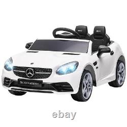 AIYAPLAY Benz 12V Kids Electric Ride On Car With Remote Control Music White
