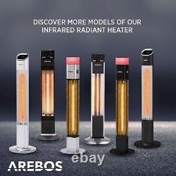 AREBOS Infrared Radiant Heater 2000 W Terrace Heater Low-Glare-Tech