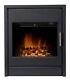 Adam Alta Electric Inset Stove in Black with Remote Control