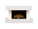 Adam Altair Wall Mounted Electric Fire Suite + Downlights & Remote Control Pure