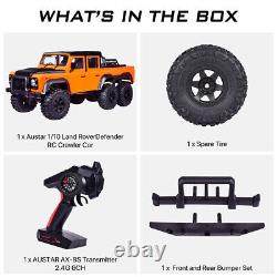 Austar AX-X6 1/10 RC Car Crawler 6x6 30KM/H 2.4Ghz 6WD Remote Control Truck Grey