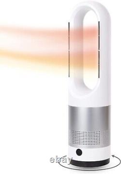Bladeless Powerful 2-in-1 Heater & Cooler Tower Fan with Remote LED Display