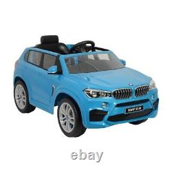 Blue Electric Ride on Car BMW X5 X5M SUV 12v with Parental Remote Control