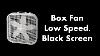 Box Fan Low Speed Black Screen Live 24 7 No MID Roll Ads