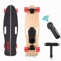CAROMA 350W Electric Skateboard Remote Control Longboard Adult Max 220lbs Top