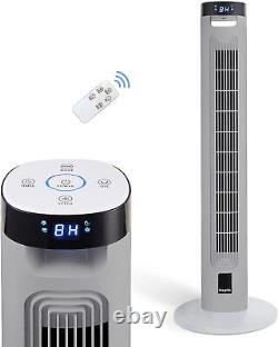 Cooling Tall Tower Fan With Remote Control OF 36 Inch In Silver Colour