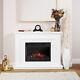 Crystal Pure White Remote Control Electric Fire Suite