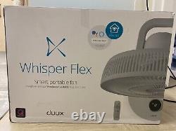 DUUX Whisper Flex Smart Portable Cool Standing Fan Grey Pedestal Adjustable