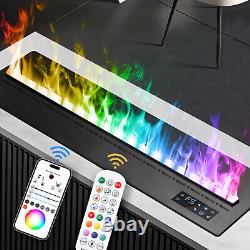 Dimmable Electric fireplace, Water vapor fireplace with APP remote control