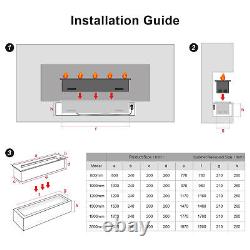 Dimmable Electric fireplace, Water vapor fireplace with APP remote control