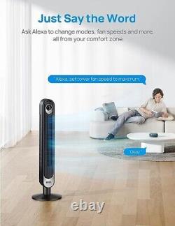 Dreo Smart Tower Fan WiFi Voice Control, Works with Alexa
