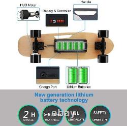 ELECTRIC SKATEBOARD withRemote Control E-Longboard E-Skateboard 3 Speed 20km/h NEW