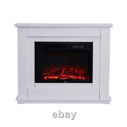 Electric 30 Fireplace Inset Fire Surround Suite LED Flame Stove Remote Control