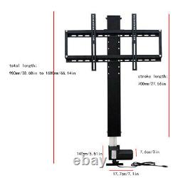 Electric Adjustable TV Lift Stand Mount Bracket For 26-57 TV + Remote Control