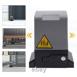 Electric Automatic Sliding Gate Opener Kit + Remote Control For Courtyard Door
