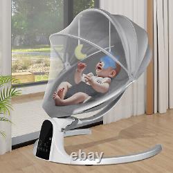 Electric Baby Rocking Chair Baby Swing Seat Remote Control Removable Roof Music