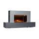 Electric Fireplace and Surround 1800/ 900W Electric Fire Stove Bluetooth Speaker